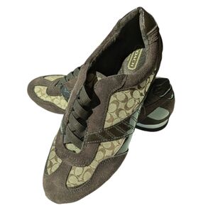 COACH Rafaella Women’s 1941 Slip On Laceless Suede Brown Sneakers Size 9